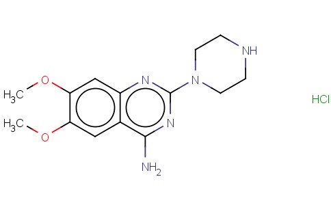 2-PIPERAZINE-4-AMINO-6,7-DIMETHOXY QUINOLINE HYDROCHLORIDE